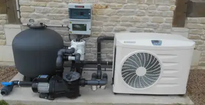 electric heater installation services with connected outdoor heating system equipment in Bellevue, WA