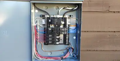 electrical panel upgrade service featuring newly installed electrical panel wired by licensed electricians in Bellevue, WA