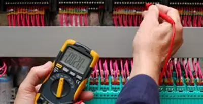 electrical service showing professional testing and troubleshooting of electrical panel by licensed electricians in Bellevue, WA