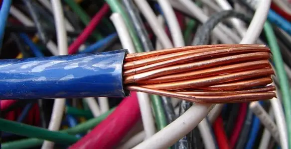 electrical wiring services showing exposed copper conductors and cable preparation in Bellevue, WA