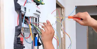 electrician services performing residential electrical panel wiring in Bellevue, WA
