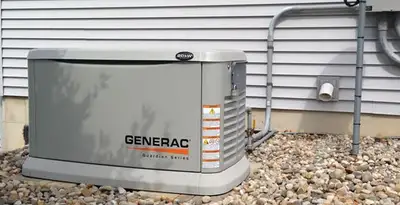 generator installation service featuring outdoor standby generator setup by licensed electricians in Bellevue, WA