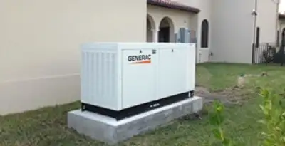 generator installation service showing standby generator professionally installed for residential power backup in Bellevue, WA