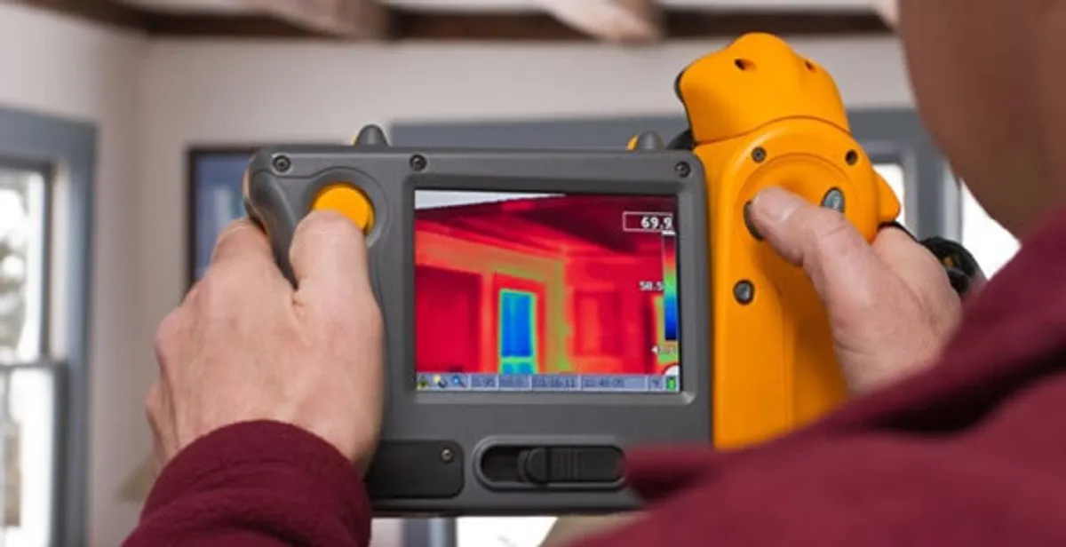 home energy audit service capturing thermal readings to analyze insulation and electrical efficiency in Bellevue, WA
