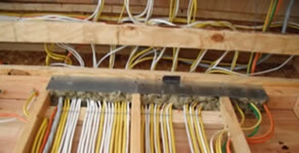 new construction wiring services with organized electrical rough-in performed by licensed electricians in Bellevue, WA