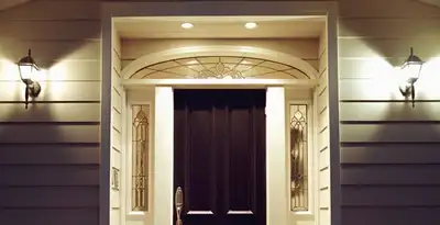 security light installation services with professionally installed entryway lighting in Bellevue, WA