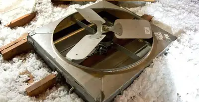 whole house fan installation services with attic-mounted ventilation unit in Bellevue, WA
