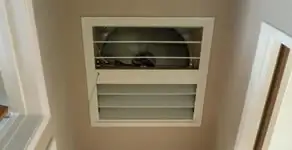 whole house fan installation services with ceiling-mounted ventilation system in Bellevue, WA