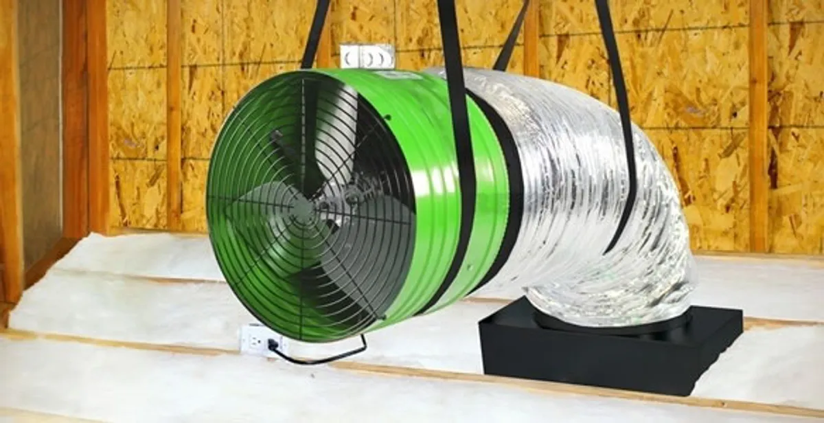 whole house fan installation services with professionally mounted ventilation fan system in Bellevue, WA