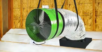 whole house fan installation services with professionally mounted ventilation fan system in Bellevue, WA